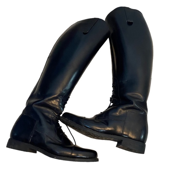 Boxer Riding Boots Dressage Equestrian Tall Black Leather Europe Brand U… - Picture 6 of 16